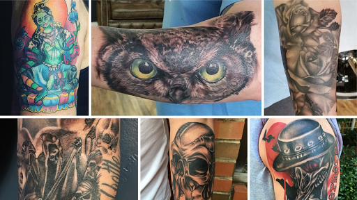 Explore small emo tattoo ideas, creative tattoo ideas in Chapel Hill, available at Golden Falcon Tattoo and Piercing