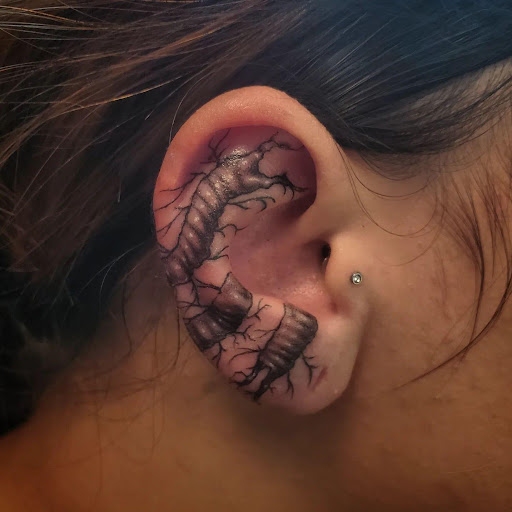 Explore heart tattoo ideas, creative tattoo ideas in Palm Harbor, available at Angry Owl Tattoo and Piercing