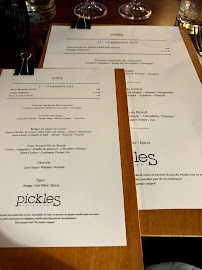 Restaurant Pickles à Nantes (la carte)