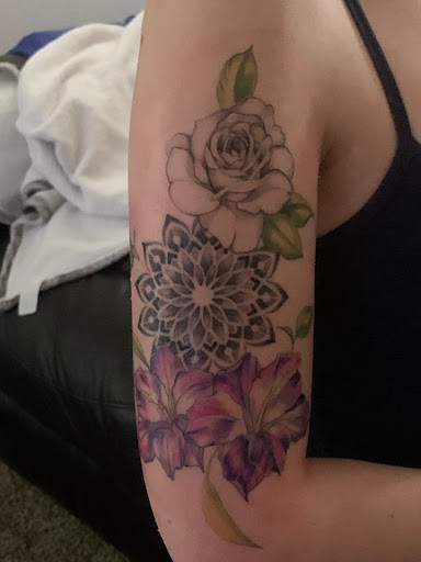 Explore chainsaw man tattoo ideas, creative tattoo ideas in Davenport, available at Fine Ink Studios Tattoos