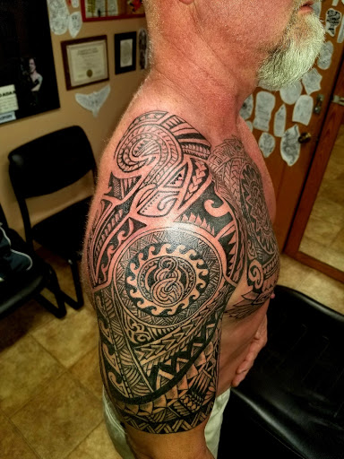 Explore tattoo ideas on collar bone, creative tattoo ideas in Conway, available at Primal Urge Tattoos