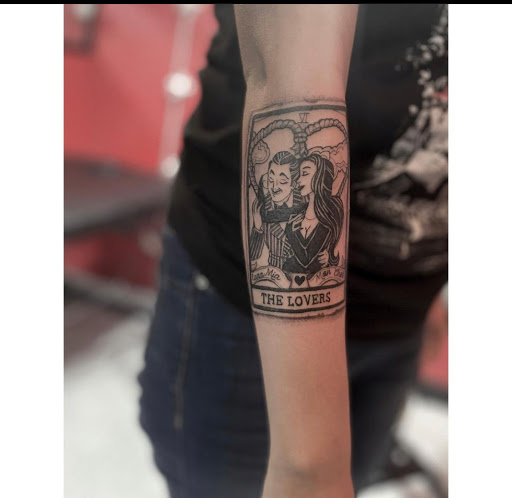 Explore smurf tattoo ideas, creative tattoo ideas in El Paso, available at Pumping Ink Tattoo Parlor