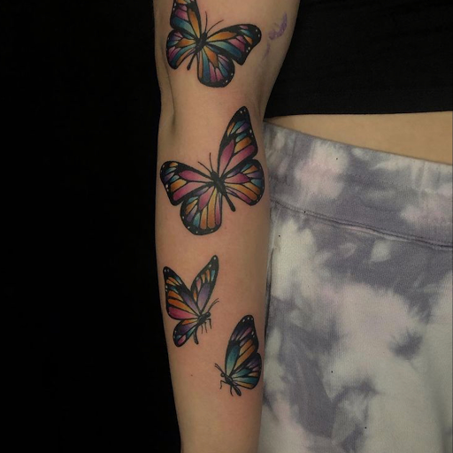 Explore sunflower arm tattoo ideas, creative tattoo ideas in Coral Springs, available at Salvation Tattoo Lounge Coral Springs