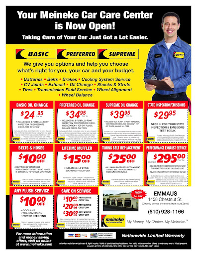 Auto Repair Shop «Meineke in Emmaus», reviews and photos, 1458 Chestnut St, Emmaus, PA 18049, USA