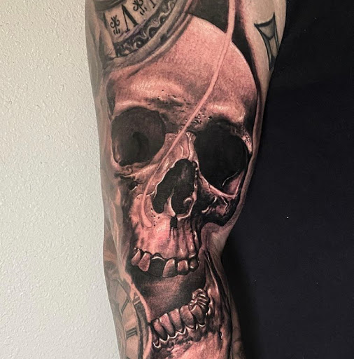 Explore running tattoos ideas, creative tattoo ideas in Odessa, available at Black Cat Tattoo Company