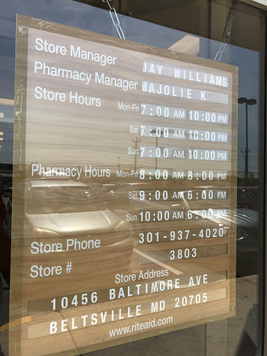 Pharmacy «Rite Aid», reviews and photos, 10456 Baltimore Ave, Beltsville, MD 20705, USA