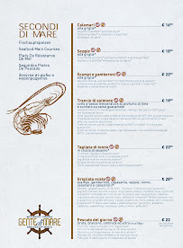 Pizzeria Ristorante Gente di Mare à Lido di Jesolo menu