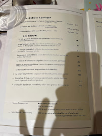 Restaurant Restaurant - La Matelote à Boulogne-sur-Mer (le menu)