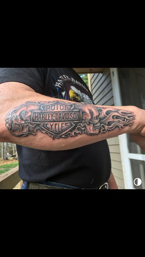 Explore halloween tattoo ideas for men, creative tattoo ideas in Alfred, available at Utopian tattoo and body piercing