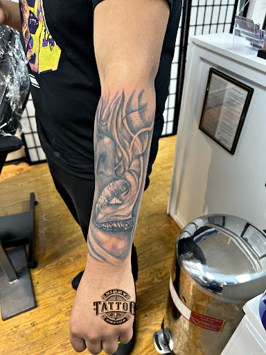 Explore witch hat tattoo ideas, creative tattoo ideas in West Babylon, available at Bizzy Empire Tattoo