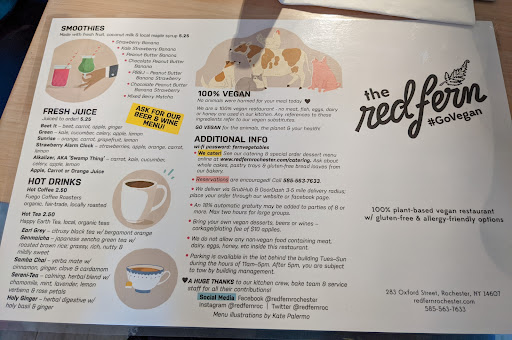 Vegan Restaurant «The Red Fern», reviews and photos, 283 Oxford St, Rochester, NY 14607, USA