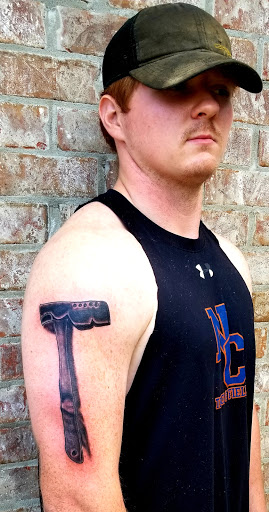 Explore daughter name tattoo ideas, creative tattoo ideas in Meridian, available at SK-Tattoo1