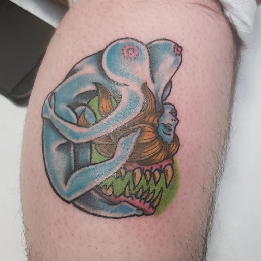 Explore rock climbing tattoo ideas, creative tattoo ideas in Lagrangeville, available at Black Cherry Tattoo Studio NY