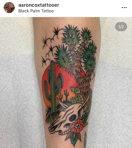 Explore cute disney tattoo ideas, creative tattoo ideas in Orange, available at Black Palm Tattoo