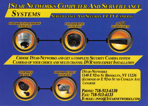 Security System Supplier «1Star-Networks Computer & Security Systems Services», reviews and photos, 1140 E 92nd St, Brooklyn, NY 11236, USA