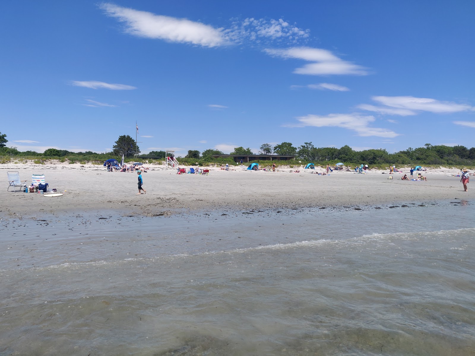 Photo de Crescent beach avec rivage droit, long