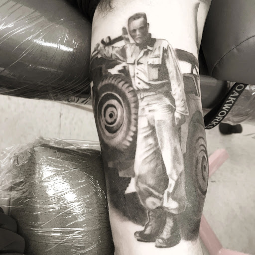 Explore clock tattoos ideas, creative tattoo ideas in Derby, available at Green Panther Tattoo