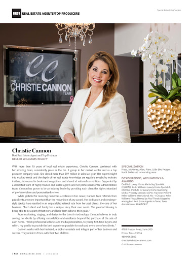 Real Estate Agency «Christie Cannon | Keller Williams Frisco», reviews and photos, 4783 Preston Rd #300, Frisco, TX 75034, USA
