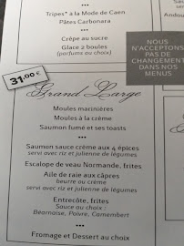 L'embarcadère Restaurant à Cabourg menu