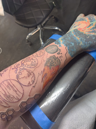 Explore tattoo ideas womens thigh, creative tattoo ideas in Olympia, available at Sorry Mom Ink Tattoos & Piercings Olympia