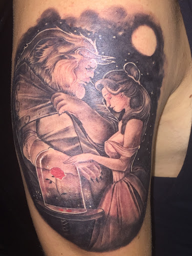 Explore leg tattoo ideas for men, creative tattoo ideas in Savannah, available at Tatlyfe Studios