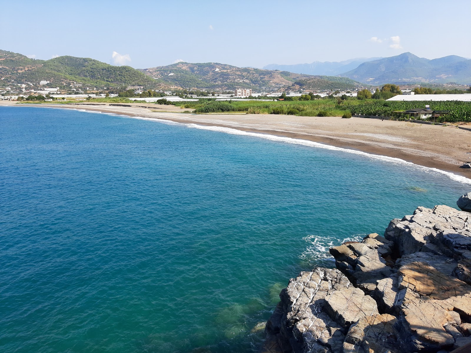 Fotografie cu Kahyalar beach cu o suprafață de apa turcoaz