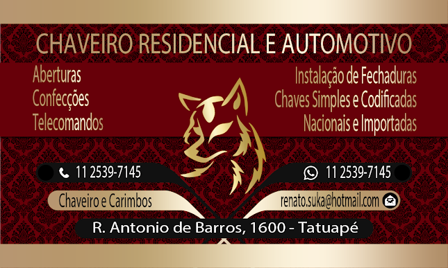 SUKA CHAVEIRO E CARIMBOS