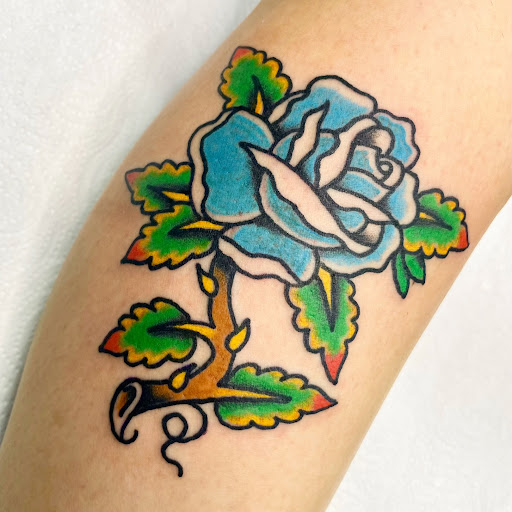 Explore halloween tattoo sleeve ideas, creative tattoo ideas in Austin, available at Amillion Tattoo, Piercings, & Laser Removal