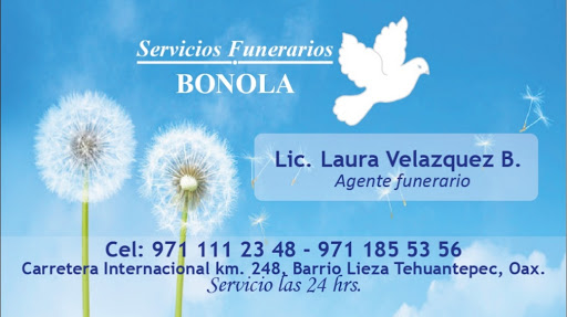 Servicios Funerarios Bonola en Tehuantepec