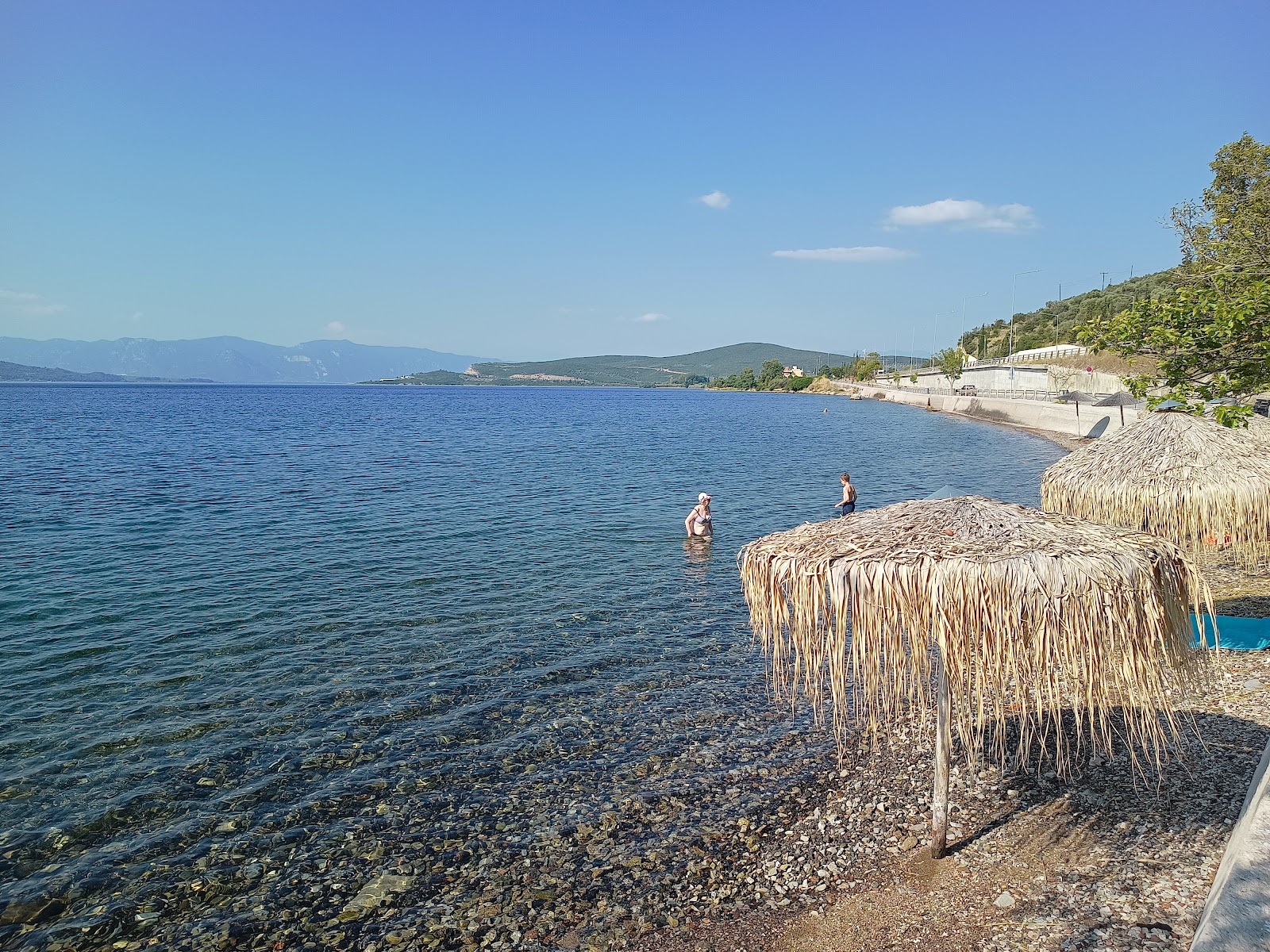 Foto von Pelasgia Beach mit lange, gerade küste