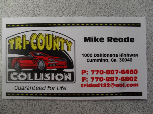 Auto Body Shop «Tri County Collision Center», reviews and photos, 1000 Dahlonega Hwy, Cumming, GA 30040, USA