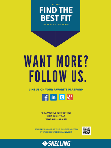 Employment Agency «Snelling Staffing», reviews and photos, 15340 Vantage Pkwy E #250, Houston, TX 77032, USA