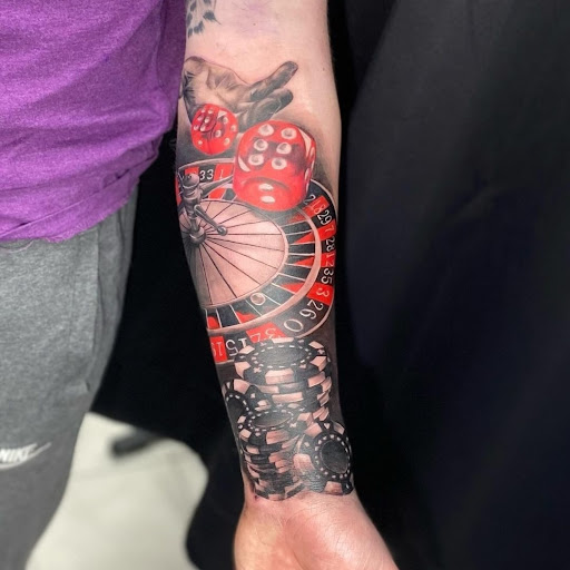 Explore tattoo idea legs, creative tattoo ideas in Schaumburg, available at Atmosphere Tattoo Gallery - Schaumburg