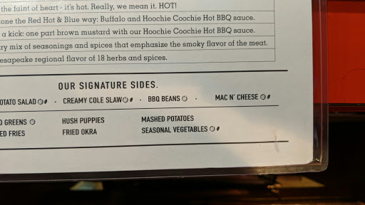 Barbecue Restaurant «Red Hot & Blue - Leesburg, VA», reviews and photos, 541 E Market St, Leesburg, VA 20176, USA