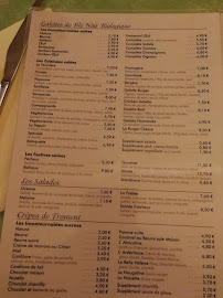 Crêperie Crêperie La Chandelle à Alençon (le menu)
