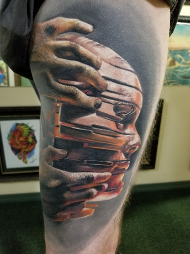 Explore farm tattoos ideas, creative tattoo ideas in Pueblo, available at Spellbound Electric Tattoos