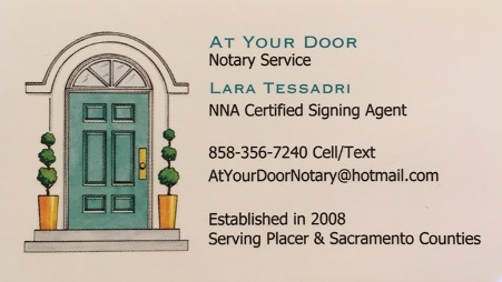 At Your Door Notary Service by Lara Tessadri