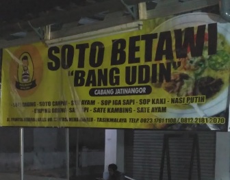 Soto Betawi Bang Udin - Cabang Jatinangor