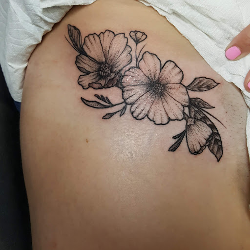 Explore back tattoo ideas for women, creative tattoo ideas in Fresno, available at Happy Client Tattoo