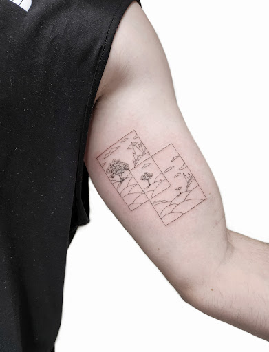 Explore small line tattoo ideas, creative tattoo ideas in Sunnyvale, available at Greego tattoo