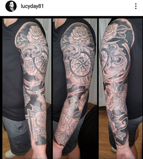Find good vs evil tattoo ideas for your next unique tattoo in Newport News at American Classic Tattoo