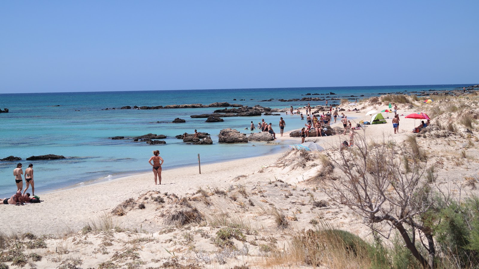 Foto van Elafonissi Strand met meerdere lange baaien
