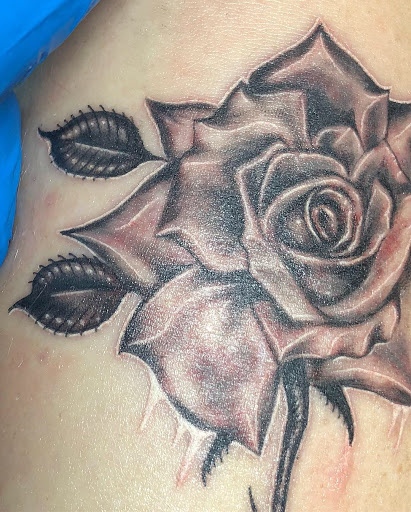 Explore patchwork tattoos ideas, creative tattoo ideas in Tucson, available at Sacred Art Tattoo Studio