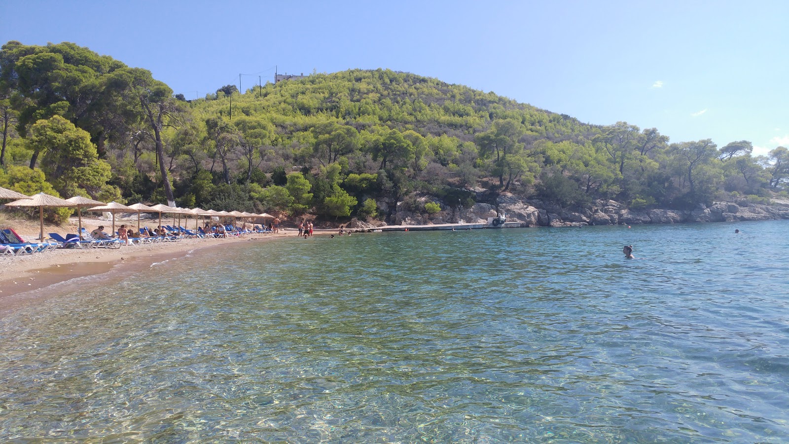 Agia Paraskevi'in fotoğrafı turkuaz saf su yüzey ile