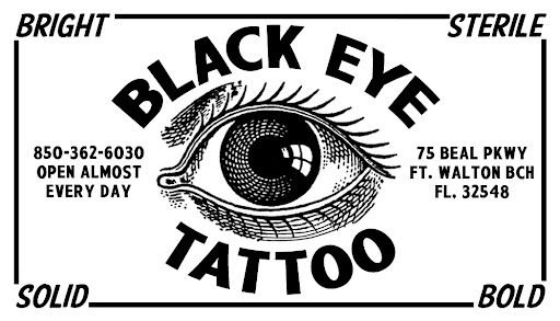 Tattoo Shop «Black Eye Tattoo», reviews and photos, 75 Beal Pkwy NW, Fort Walton Beach, FL 32548, USA