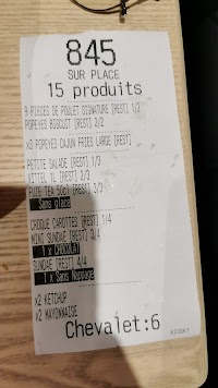 Popeyes - République à Paris menu