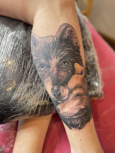 Explore men tattoo ideas leg, creative tattoo ideas in Jackson, available at T.R.A.P. Ink Tattoos and Piercings