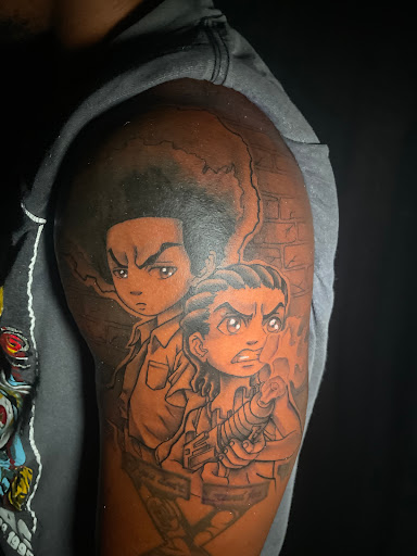 Explore half sleeve tattoo ideas for guys, creative tattoo ideas in Atlanta, available at Iron Palm Tattoos & Body Piercing Atlanta