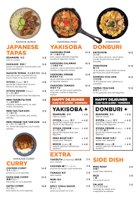 Menu / carte de Japanos Ramen Bar à Paris