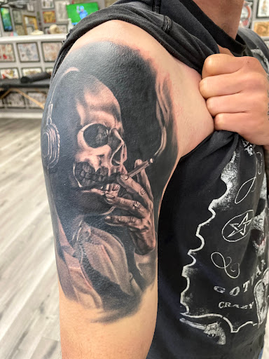 Explore twin daughter tattoo ideas, creative tattoo ideas in Shreveport, available at Ghostfire Tattoo and Piercing